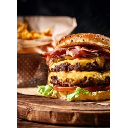 Hamburguesa doble carne con...
