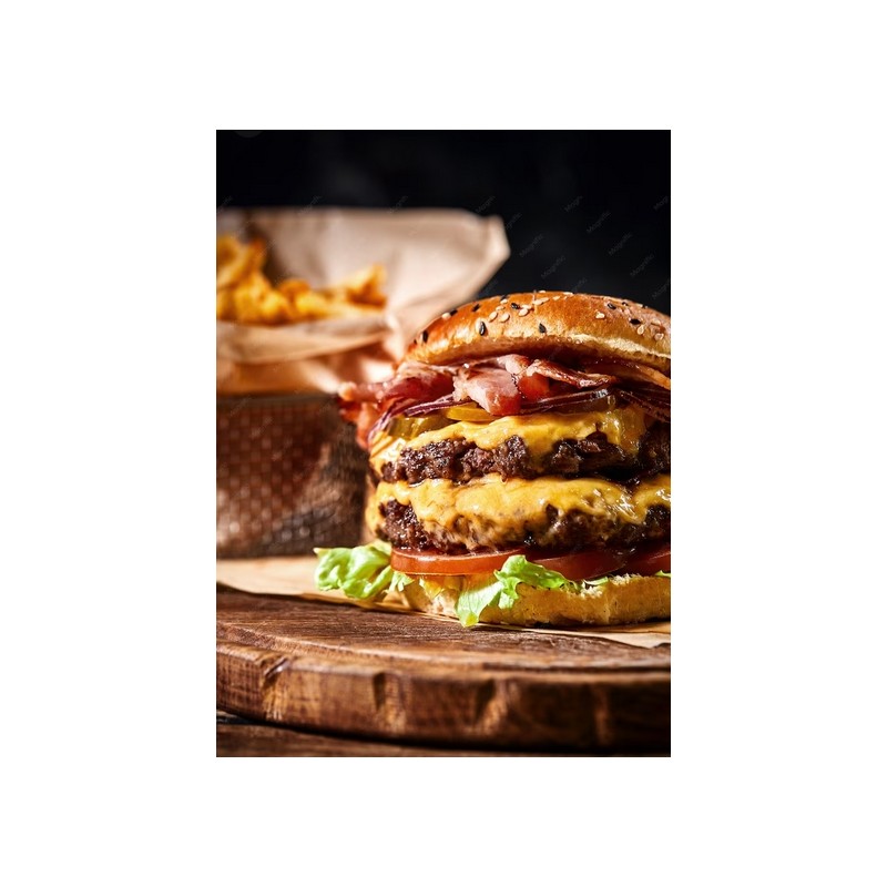 Hamburguesa doble carne con queso