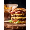 Hamburguesa doble carne con queso